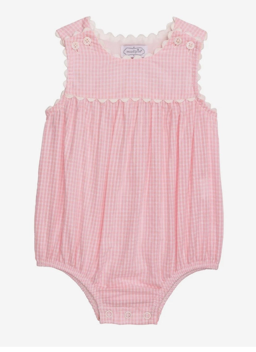 Mudpie Pink Gingham Bubble