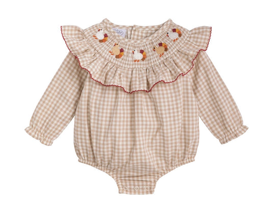 Mudpie Smocked Turkey Bubble