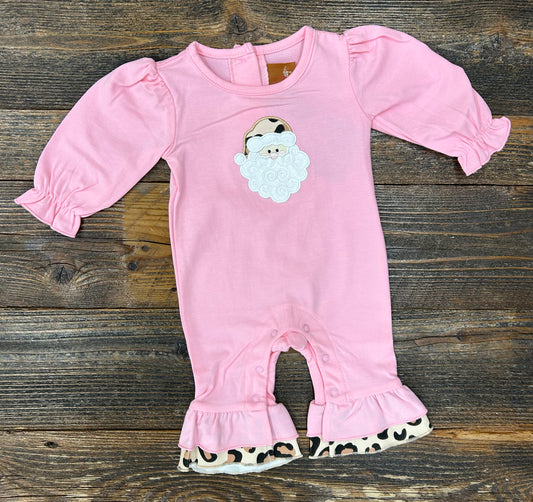 Millie Jay Leopard Santa Romper