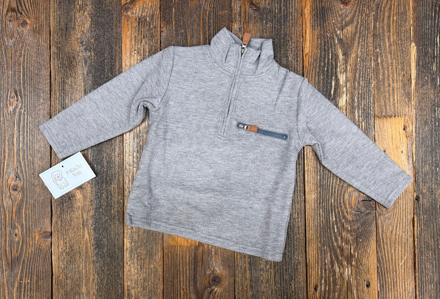 Millie Jay Kingston 1/4 Zip Pullover - Grey (667)