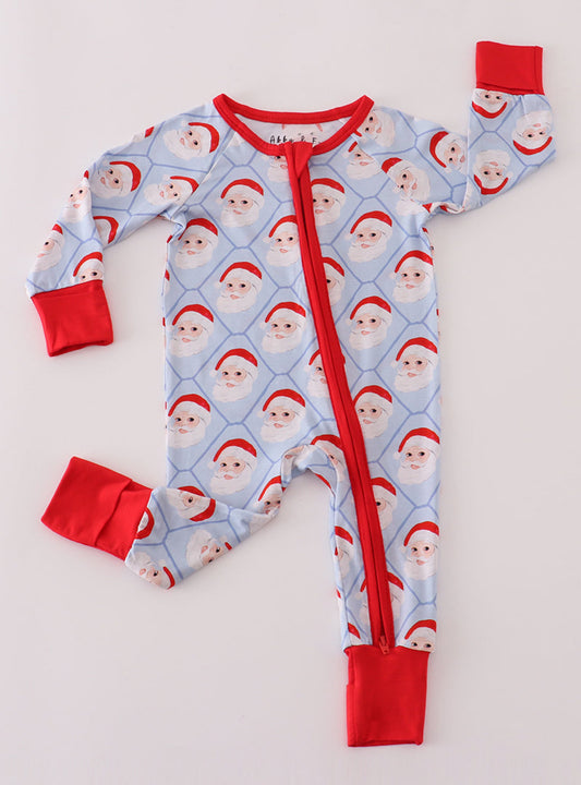 Blue Santa Zip Sleeper