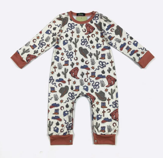 Snakes N Boots Romper