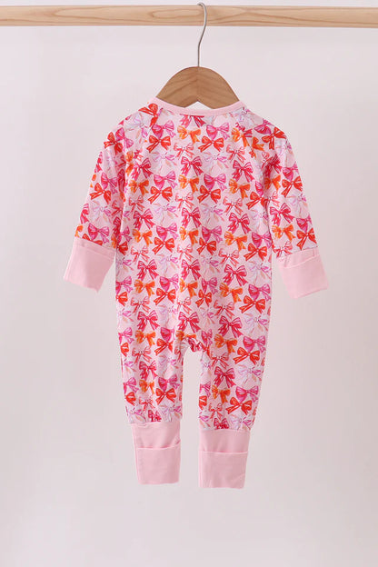 Berry Blossom & Bows Bamboo Romper