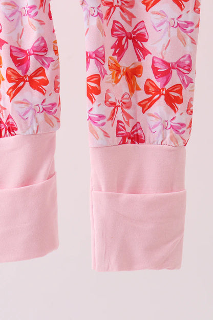 Berry Blossom & Bows Bamboo Romper