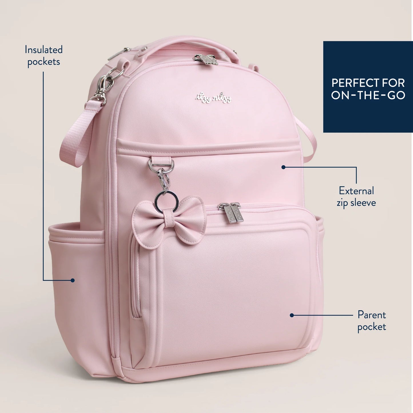 Itzy Ritzy Ribbons & Roses Boss Backpack