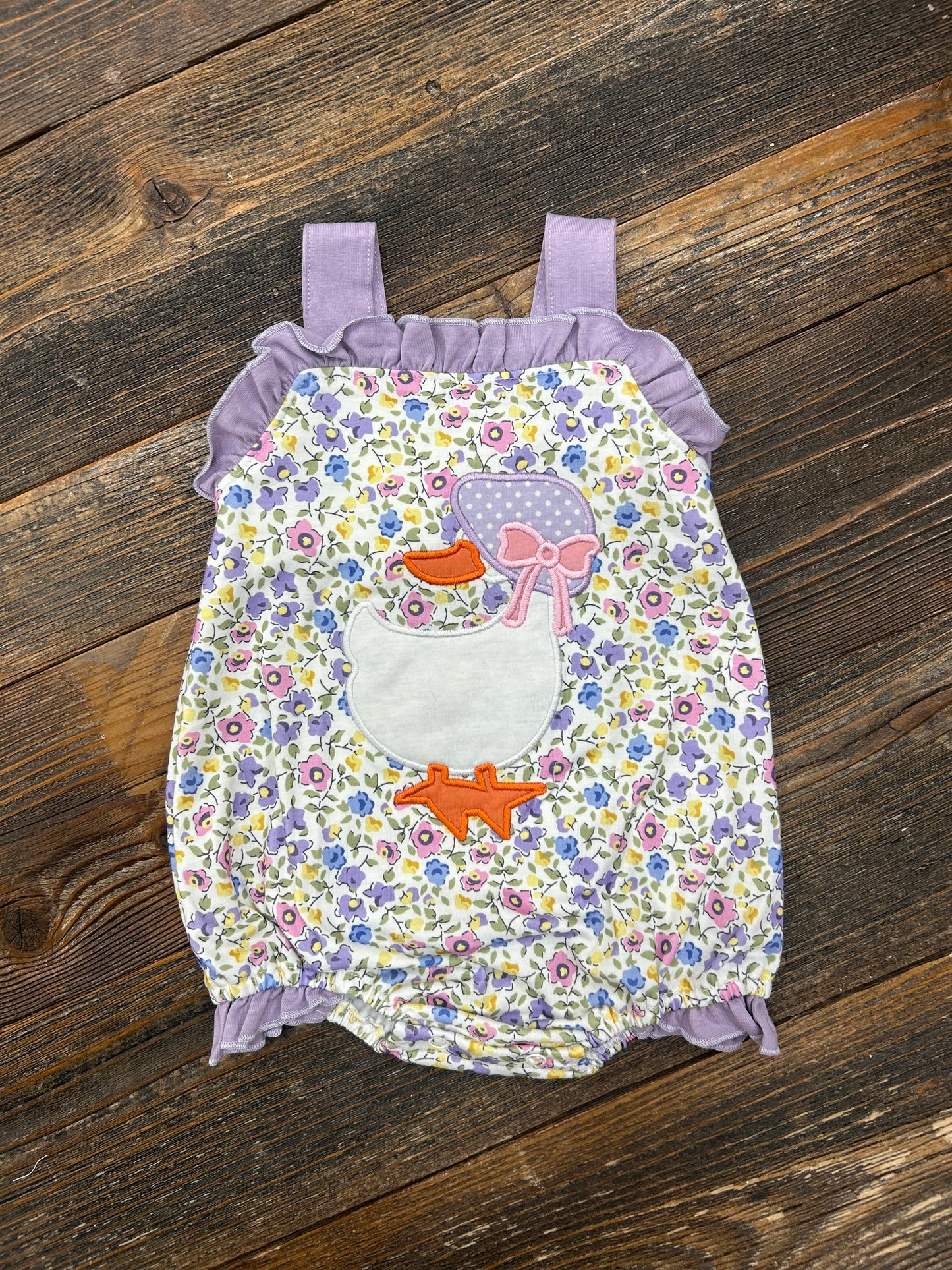 Purple Floral Goose Bubble