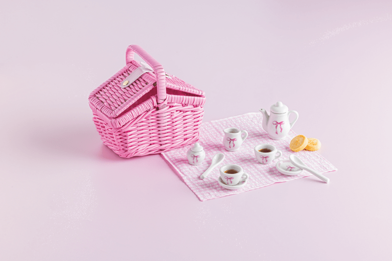 Mudpie Bow Tea Set