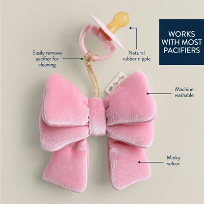 Itzy Ritzy Bow Pacifier + Lovey