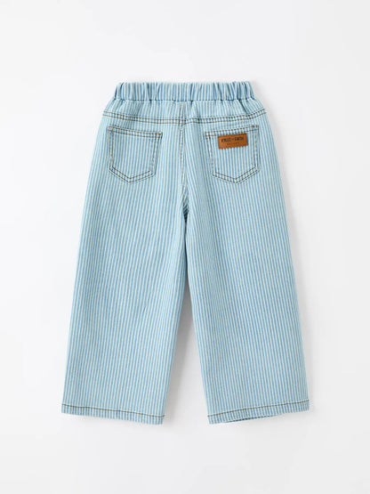 Pumpkin Embroidered Flare Pants