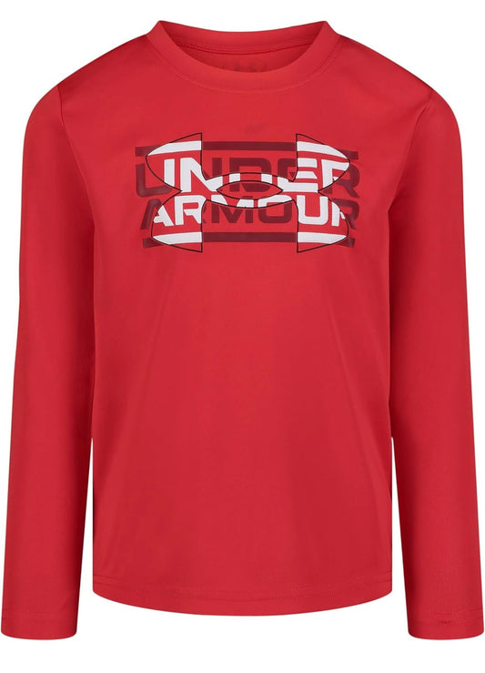 Under Armour Red Logo Long Sleeve