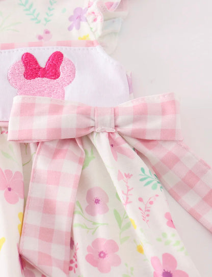 Pink Floral Mouse Bloomer Set