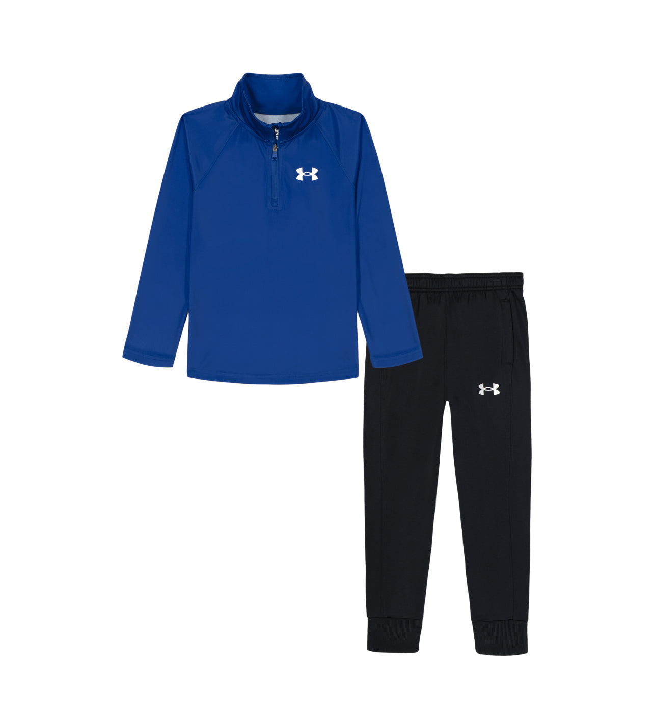 Under Armour Blue Atlantis Textured Quarter Zip & Navy Jogger Set