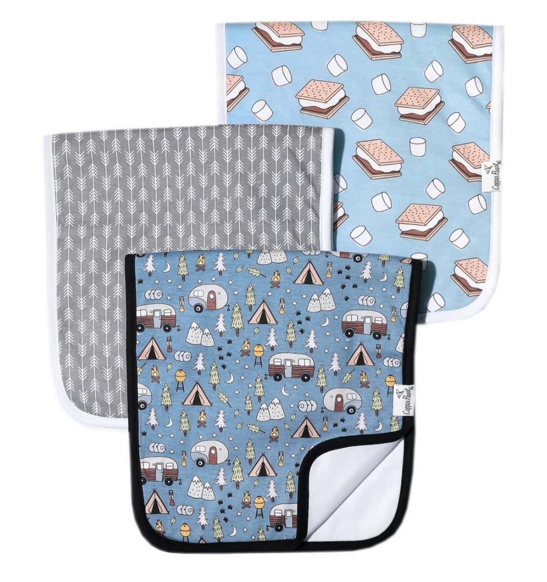 Copper Pearl Burp Cloths