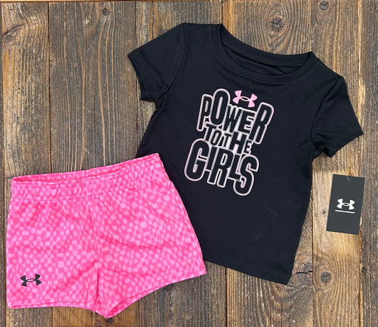Under Armour Power to the Girls Short Set