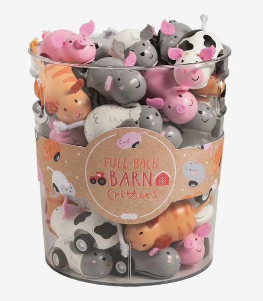 Mudpie Pull Back Barn Critters