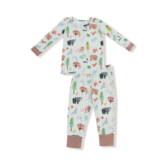 Angel Dear American Woodland Animals L/S Loungewear Set