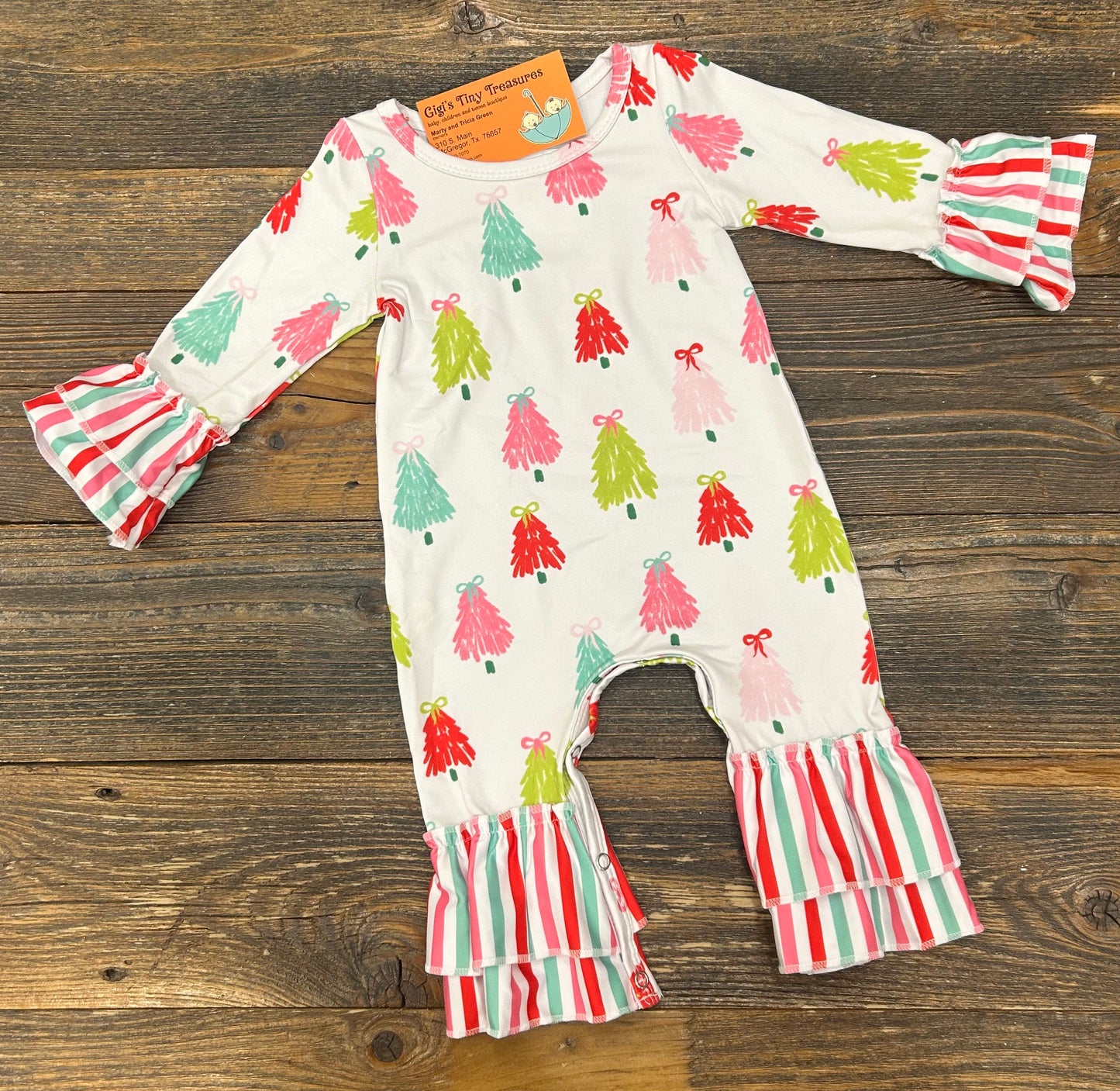 Cheery Christmas Tree Romper