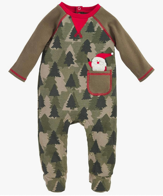 Mudpie Tree Camo Raglan Sleeper
