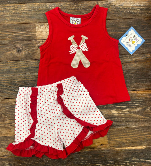 Three Sisters Play Ball Short Set