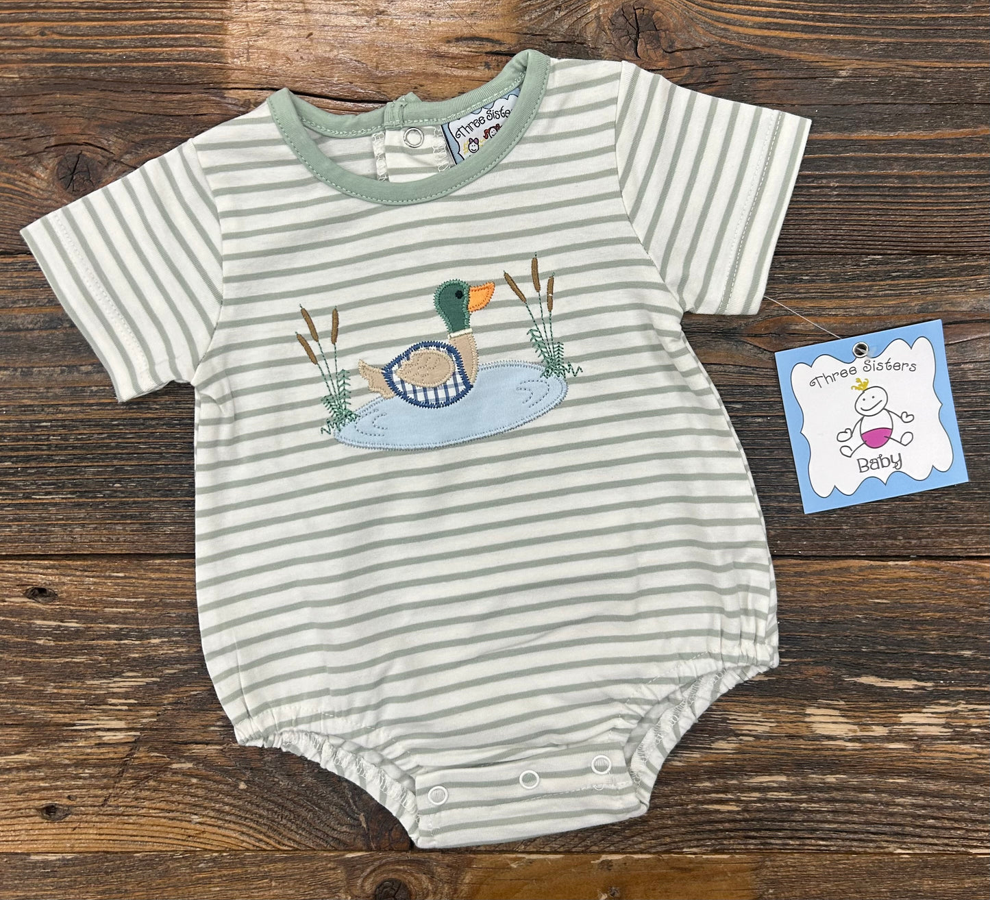 Three Sisters Duck Applique Bubble