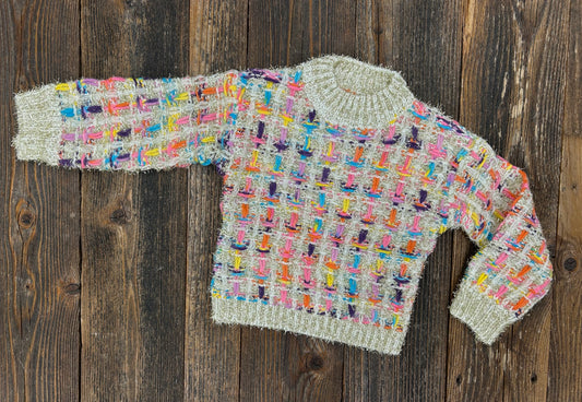 Colorful Tweed Sweater
