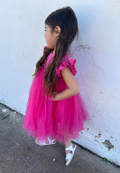 M&R Hot Pink Shimmer Tutu Dress