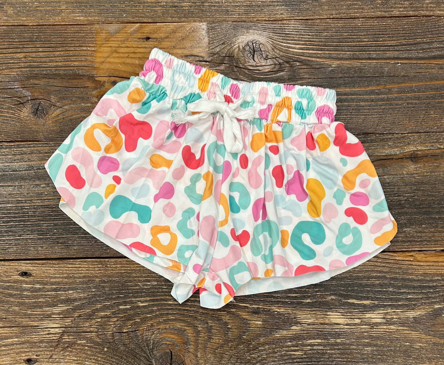 Pastel Leopard Butterfly Shorts