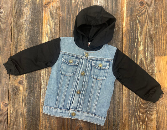 Boys Hooded Denim Jacket
