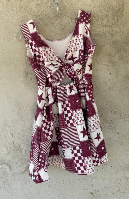 Texas Maroon Athletic Dress