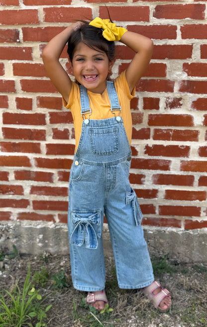Bow Denim Overall