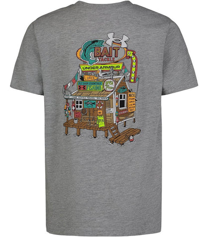 Under Armour Mod Gray Bait & Tackle  Short Sleeve Tee