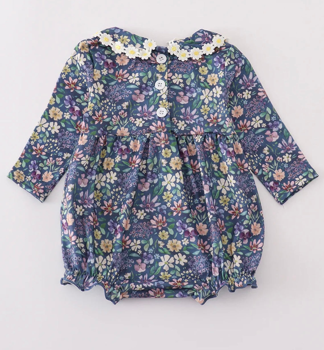 Purple Floral Lace Bubble