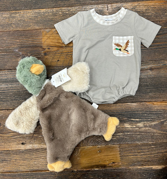 Grey Duck Embroidery Bubble
