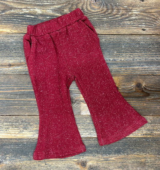 M.L.Kids Red Flare Sweatpant