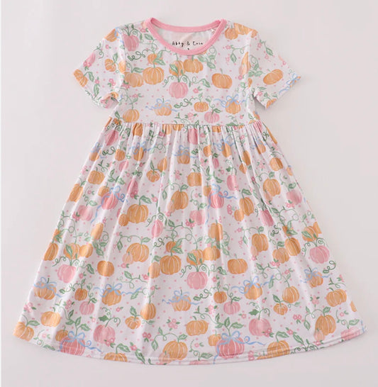 Pink Pumpkin Bamboo Dress