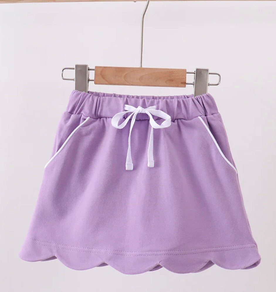 Scallop Bow Skort