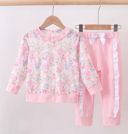 Pink Floral Jogger Set