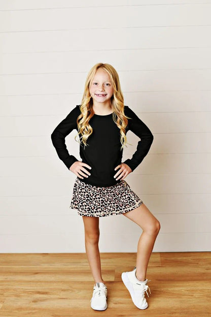 Swoon Kids Leopard Tennis Skirt