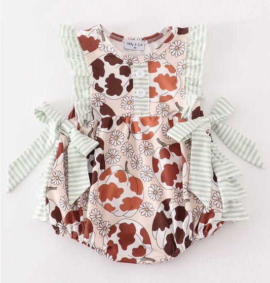 Pumpkin Daisy Leopard Bubble
