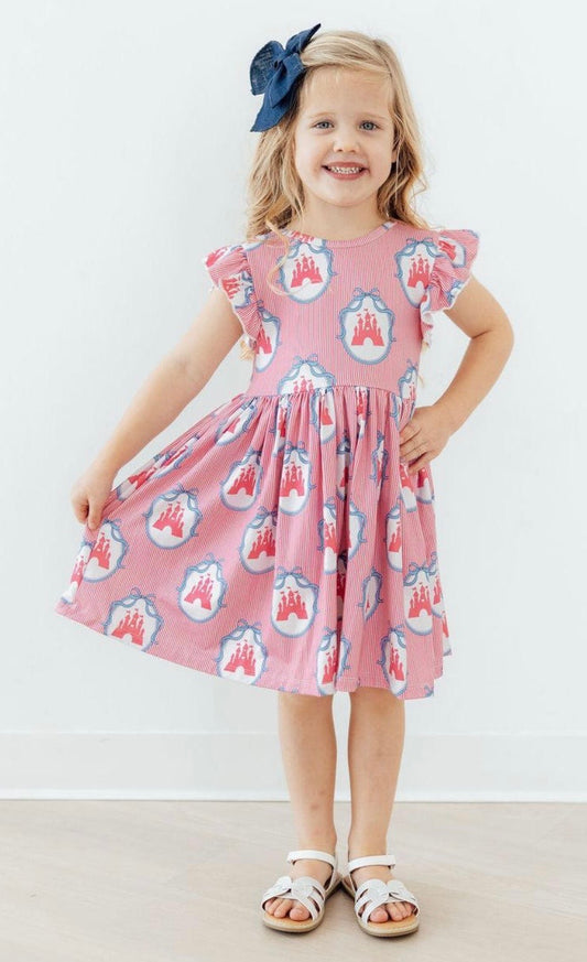 M&R Once Upon A Castle Flutter Sleeve Twirl Dress