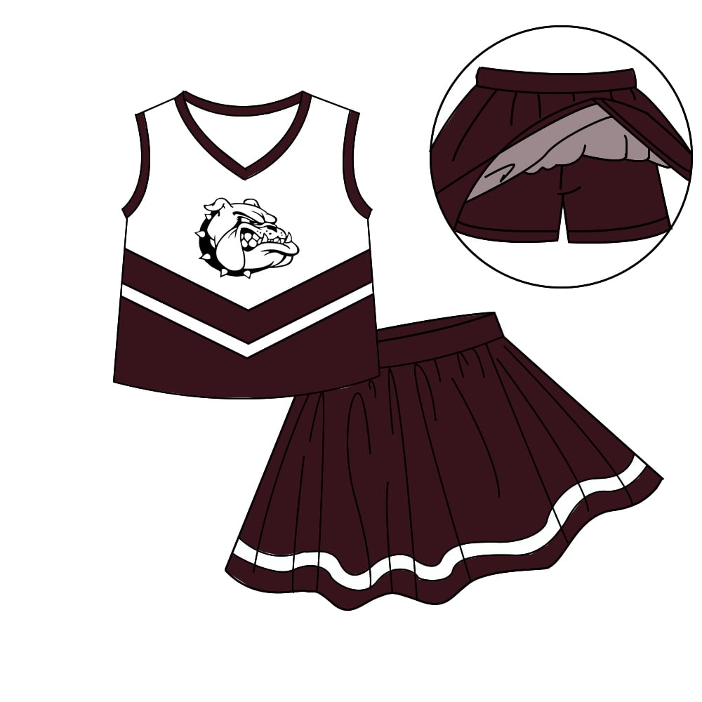 Maroon Bulldog Cheer Uniform - PREORDER