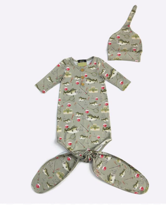 CC Big Mouth Bass Knotted Gown