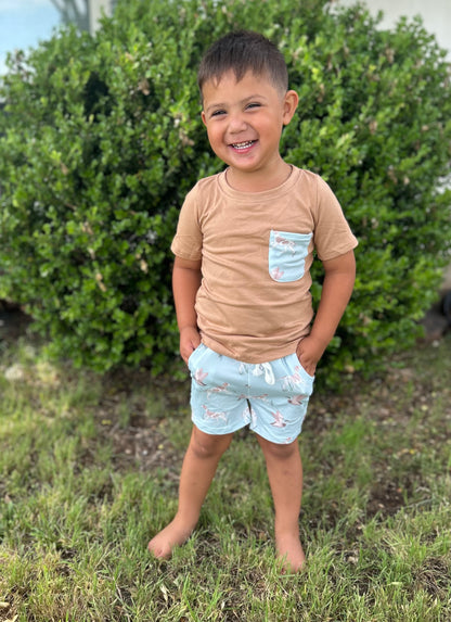 Khaki Duck Season Short Set