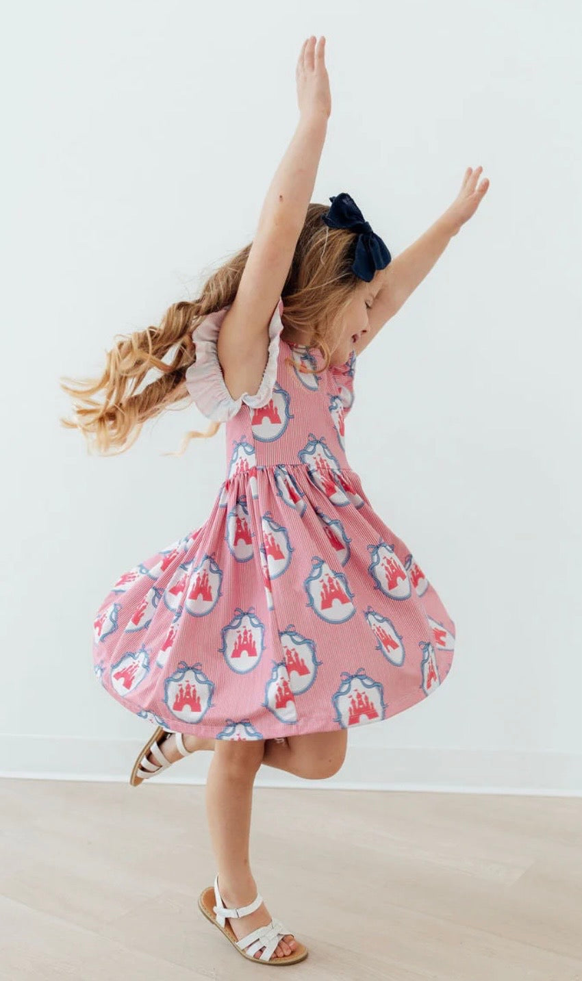 M&R Once Upon A Castle Flutter Sleeve Twirl Dress