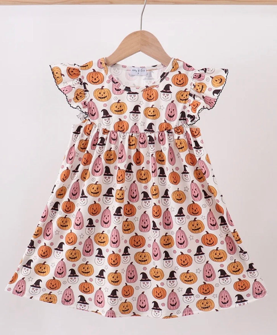 Pumpkin Ruffle Dress
