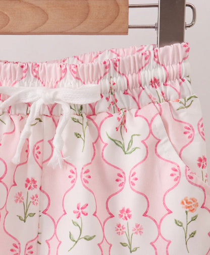 Floral Scallop Short Set