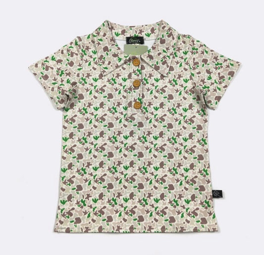 Emerald Camo Polo
