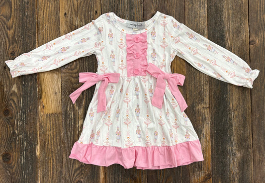 Pink Nutcracker Bow Dress