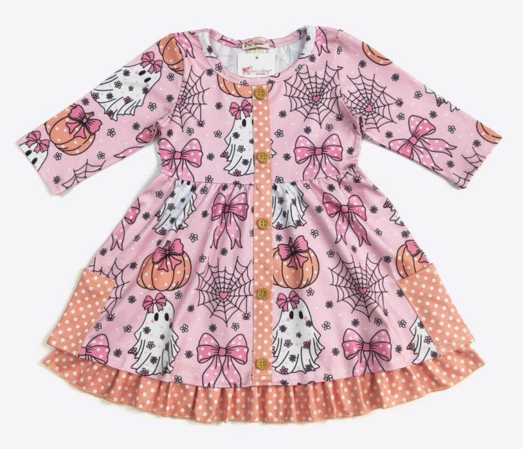 CC Girly Ghost Ruffle Button Dress