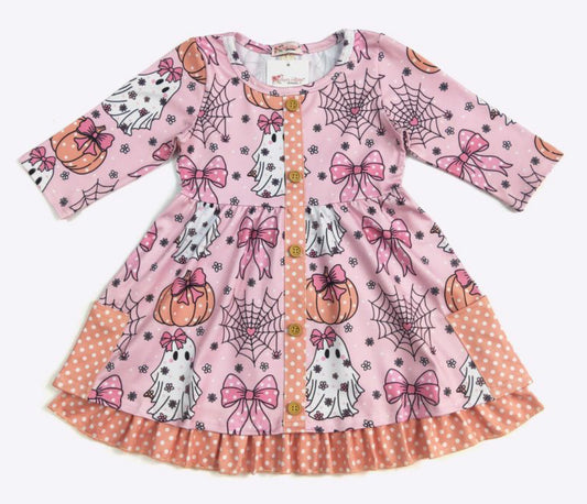 CC Girly Ghost Ruffle Button Dress